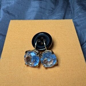 Kate Spade Round Leverback Earrings Light Blue